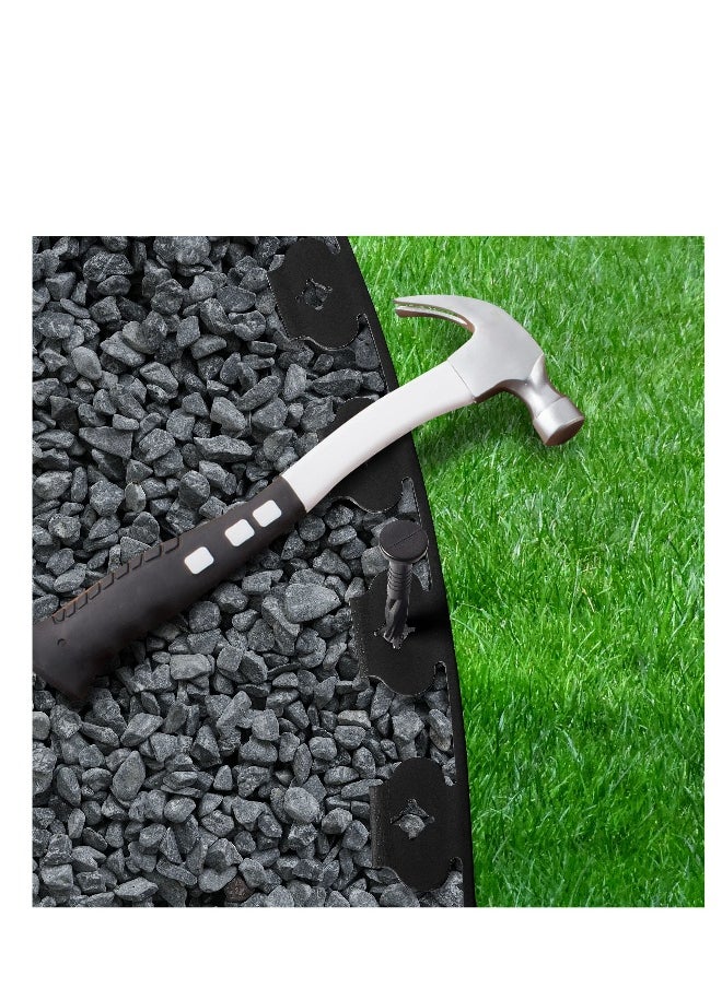 Generic Landscape Edging Kit, No Dig Landscape Edging, About Long 16ft/5m Edging Coil Comes with 15 Pcs Spikes,  No Dig Lawn Border Design  - Image 5