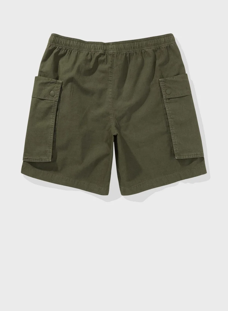 امريكان ايجل Linen Blend Cargo Shorts