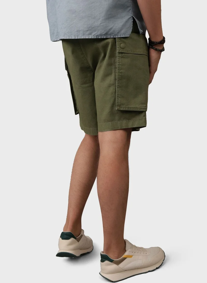 امريكان ايجل Linen Blend Cargo Shorts