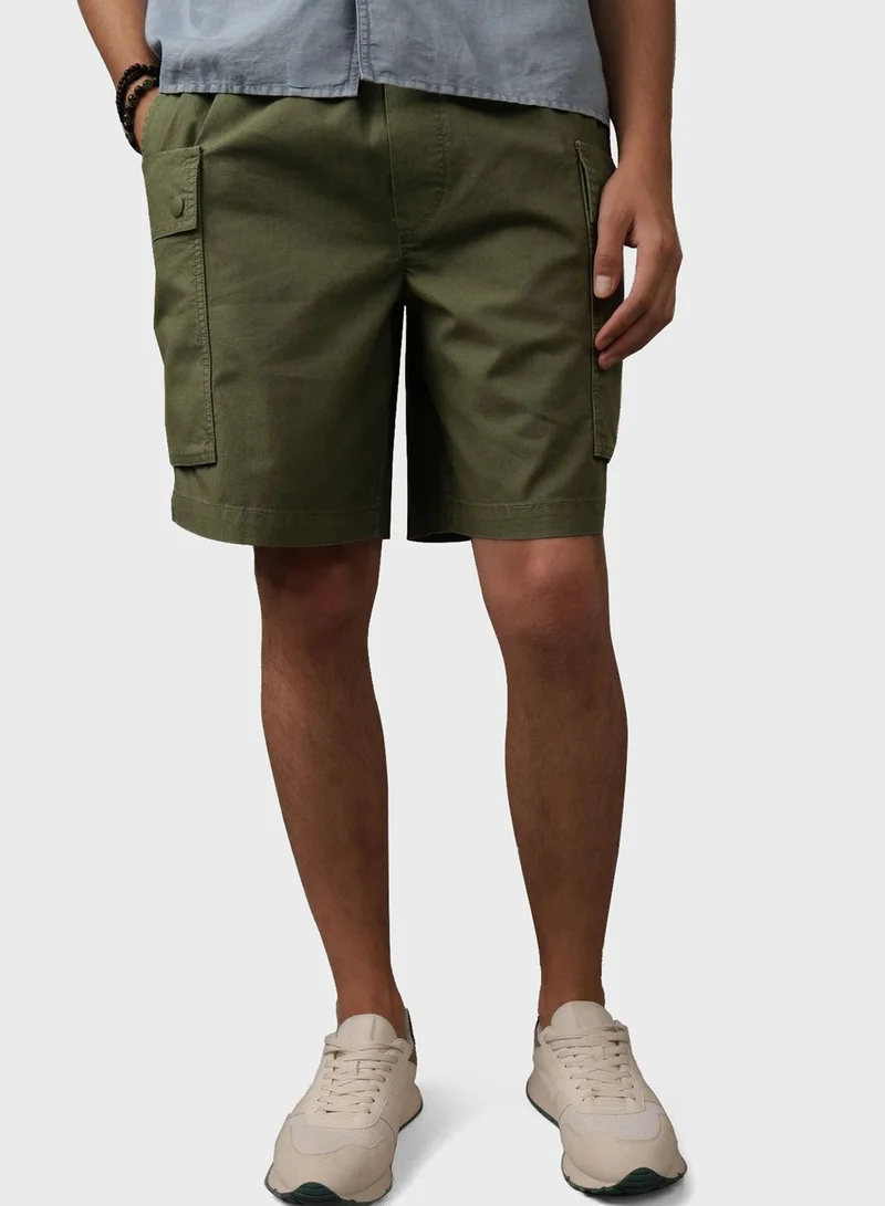 امريكان ايجل Linen Blend Cargo Shorts