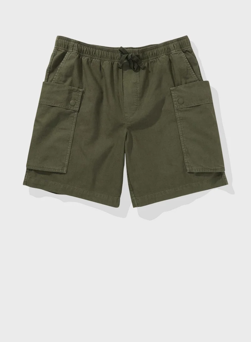 امريكان ايجل Linen Blend Cargo Shorts