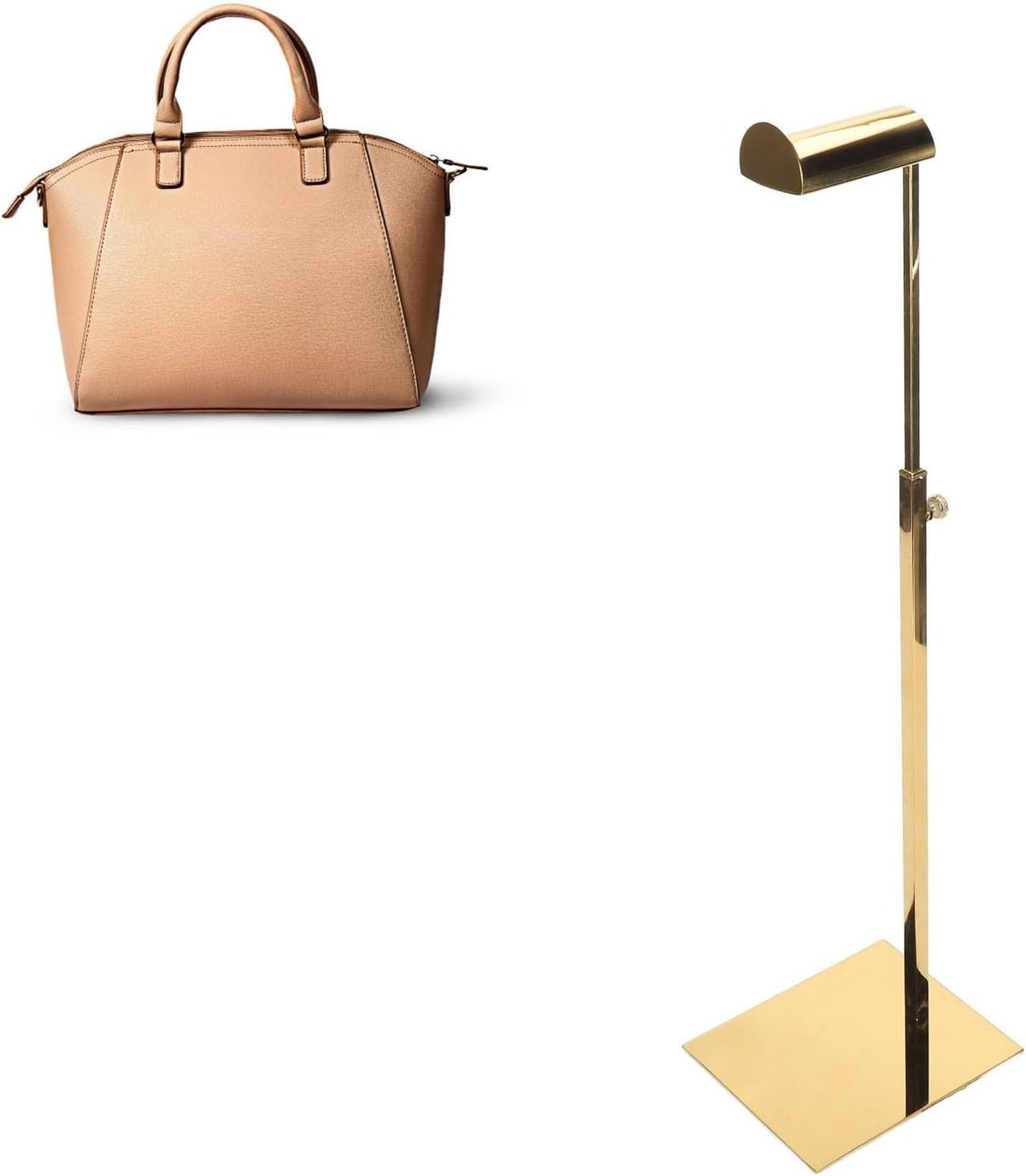 Hand Bags Display Luocute Bags Display Rack, Stylish Stainless Steel Handbag Holder with ...