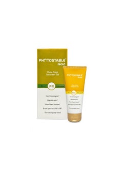 Photostable Gold Matte Finish Sunscreen Gel Spf 55