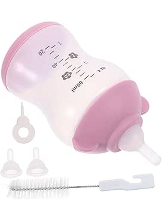 Reusable 80ml Kitten Feeding Bottle Kit For Newborn Puppies And Small Animals - Image 1