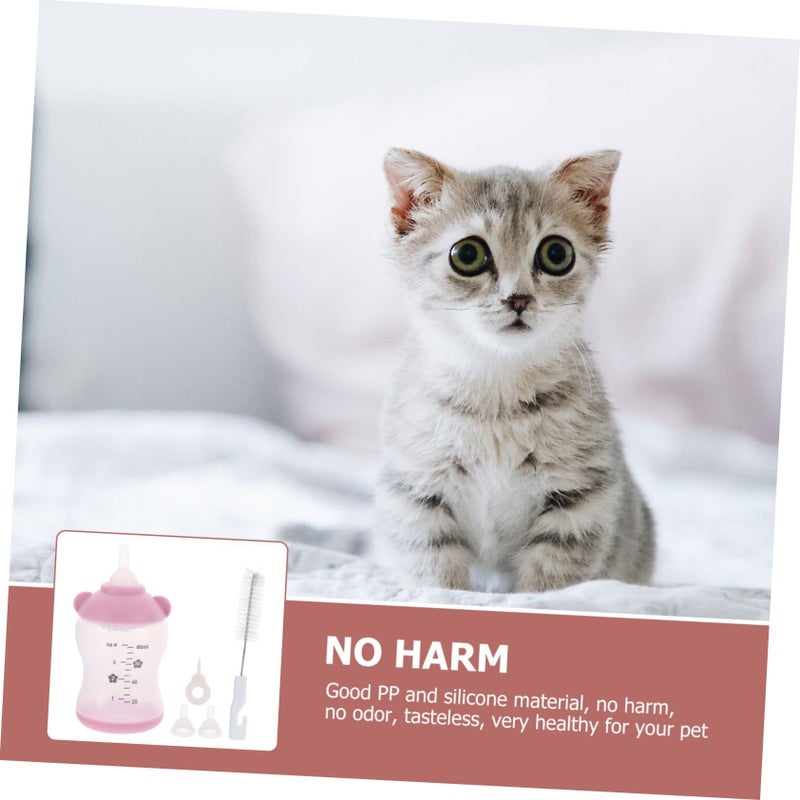Reusable 80ml Kitten Feeding Bottle Kit For Newborn Puppies And Small Animals - Image 5