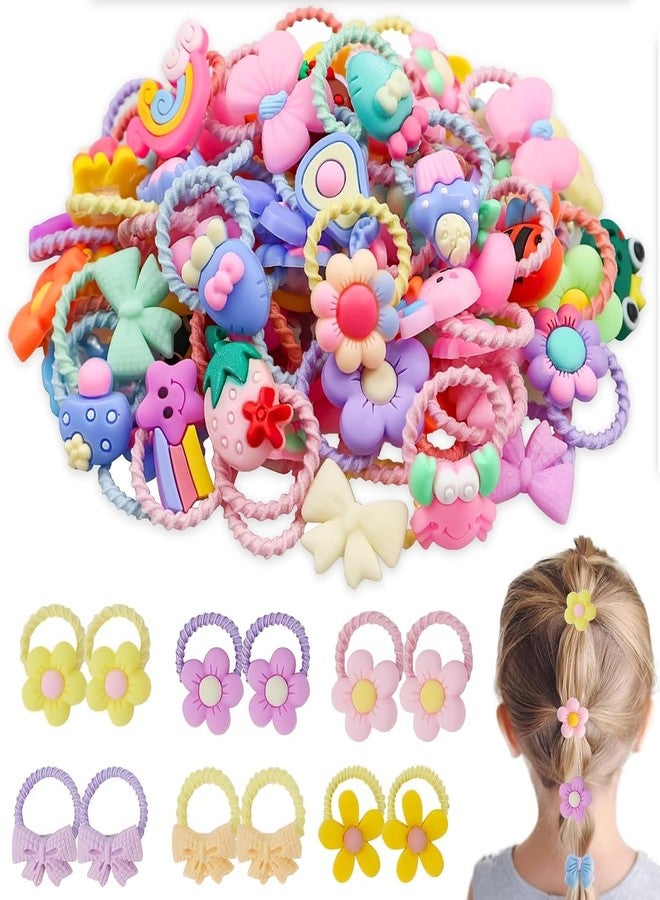 LEMOZA 20 Pcs Hair Accessories for Kids Girls - Colorful Rubber Bands, Cute Ponytail Holders, Baby Girl Headwear, Elastic Loops, Soft Ties, Adorable Toddler Essentials - Image 1