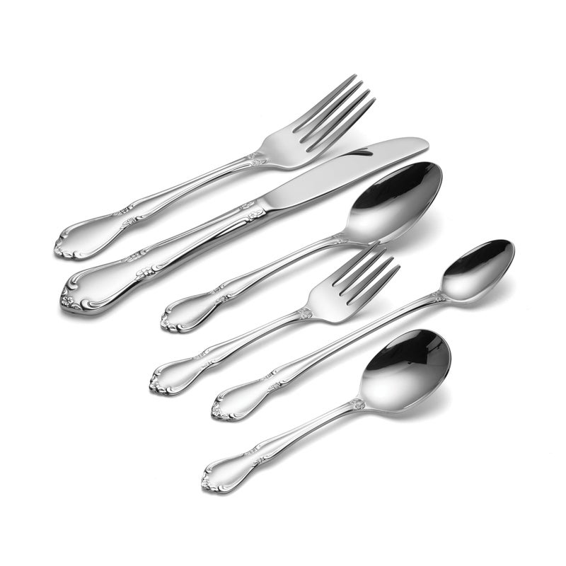 Oneida Baby/Child Chateau 6-Piece Progress Flatware Set, Silver - Image 2