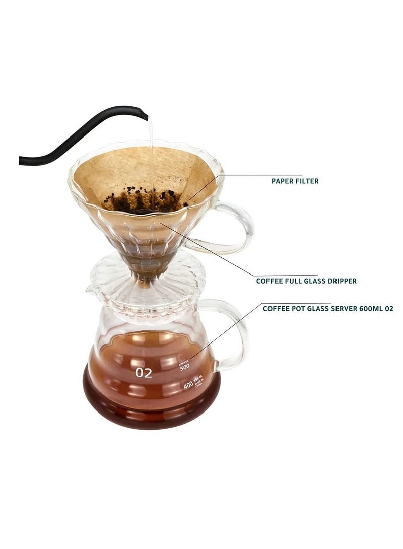 ميبرو مجموعة ادوات احترافية لتقطير وترشيح القهوة مناسبة لل في 60 طقم تقطير - Image 2