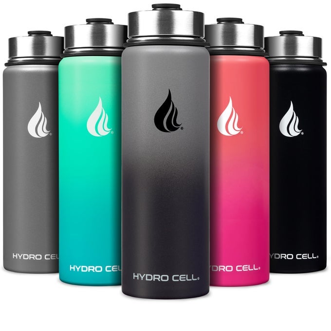 STAINLESS STEEL INSULATED WATER BOTTLE WITH STRAW FOR COLD HOT DRINKS METAL VACUUM FLASK WITH SCREW CAP AND MODERN LEAKPROOF SPORT THERMOS FOR ADULTS GRAPHITEBLACK 24OZ