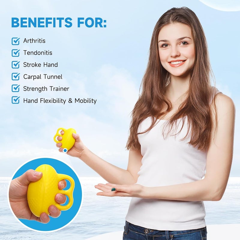 Fanwer Finger Ball Exerciser Grip Ball for Hand Strengthening and Stress Relief - Image 3