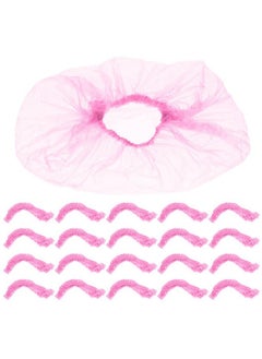 Baluue 300Pcs Washbasin Bag Salon Bowl Liner Soaking Products Care Wash Basin Liners Spa Supplies For Salon Basin Wrapping Bag Pe Elastic Mouth Bath Mat Pink, Basin Diameter Within 9.84Inch /25Cm  - Image 1