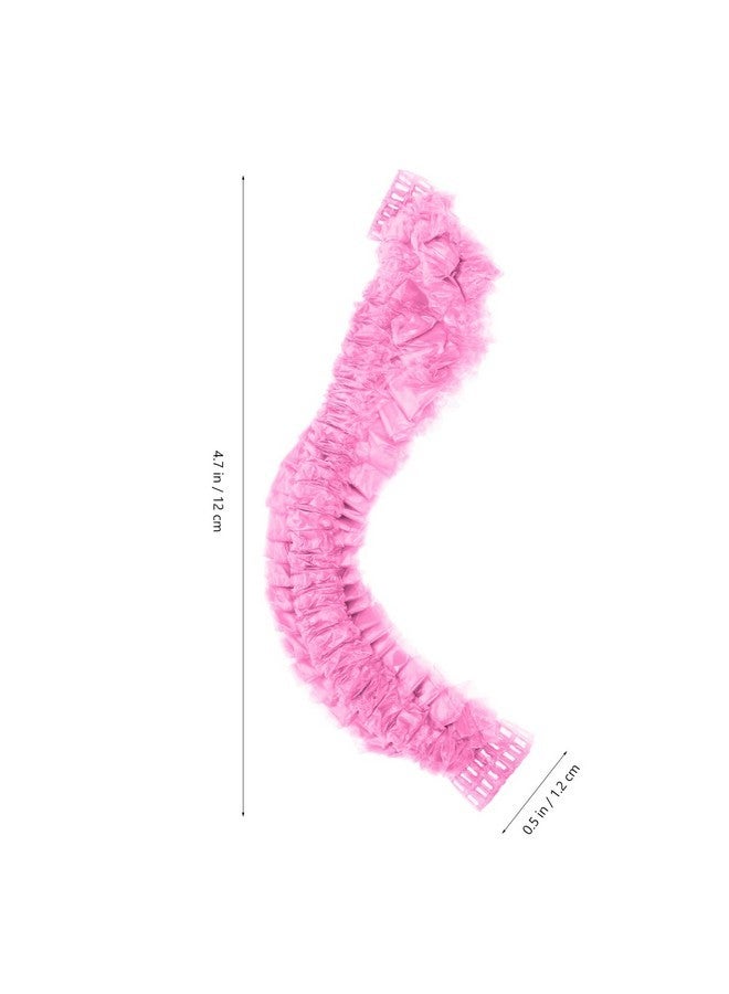 300Pcs Washbasin Bag Salon Bowl Liner Soaking Products Care Wash Basin Liners Spa Supplies For Salon Basin Wrapping Bag Pe Elastic Mouth Bath Mat Pink, Basin Diameter Within 9.84Inch /25Cm