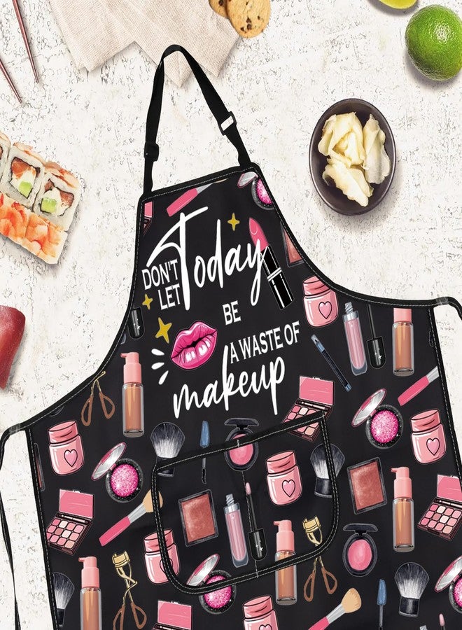 Gzrlyf Makeup Artist Apron With Pockets For Makeup Lover Cosmetology Cosmetologist Esthetician Apron (makeup apron) - Image 2