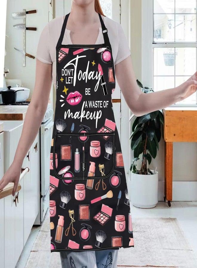 Gzrlyf Makeup Artist Apron With Pockets For Makeup Lover Cosmetology Cosmetologist Esthetician Apron (makeup apron) - Image 5