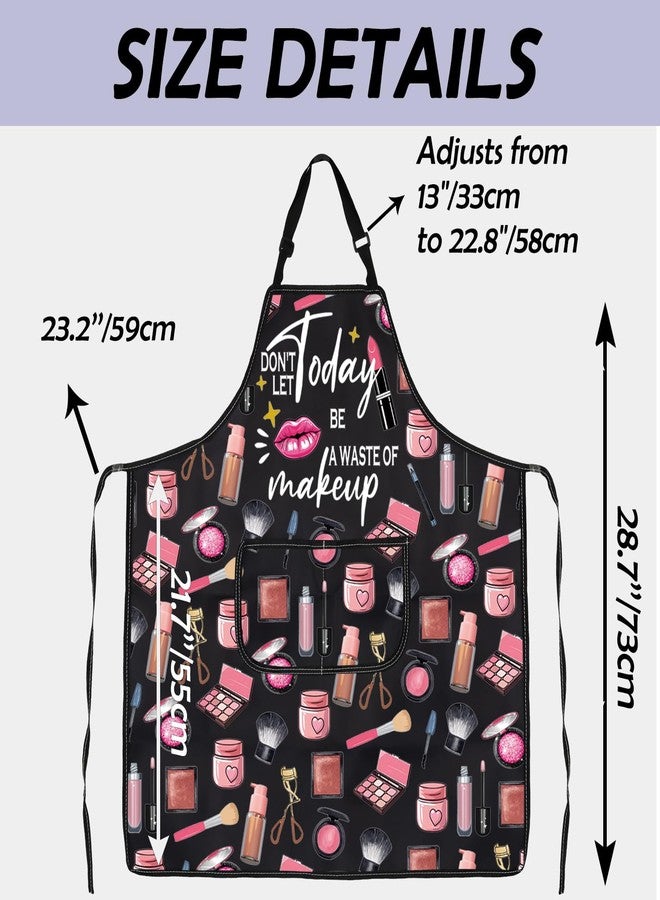Gzrlyf Makeup Artist Apron With Pockets For Makeup Lover Cosmetology Cosmetologist Esthetician Apron (makeup apron) - Image 4