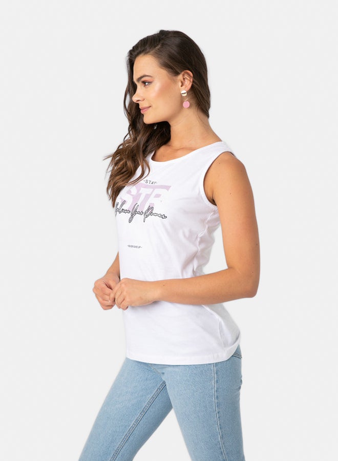 Marco Bergamo TANK TOP WITH FRONT PRINT - Image 3
