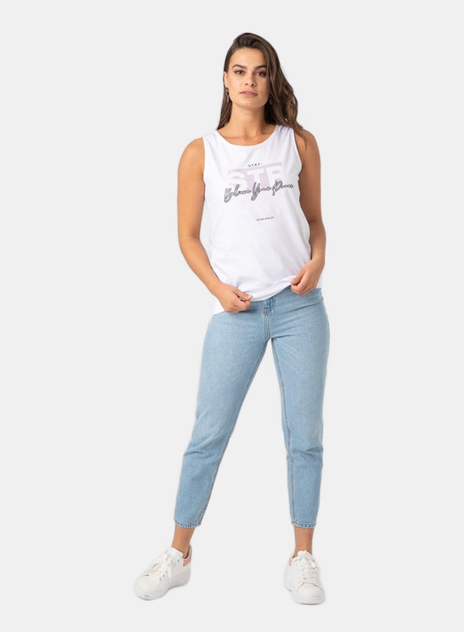 Marco Bergamo TANK TOP WITH FRONT PRINT - Image 1