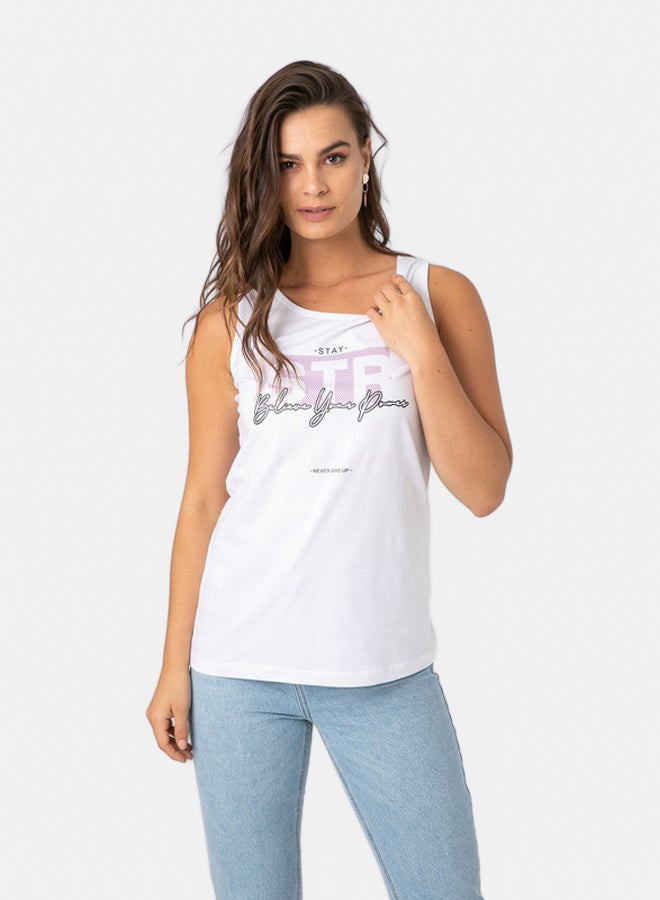 Marco Bergamo TANK TOP WITH FRONT PRINT - Image 2
