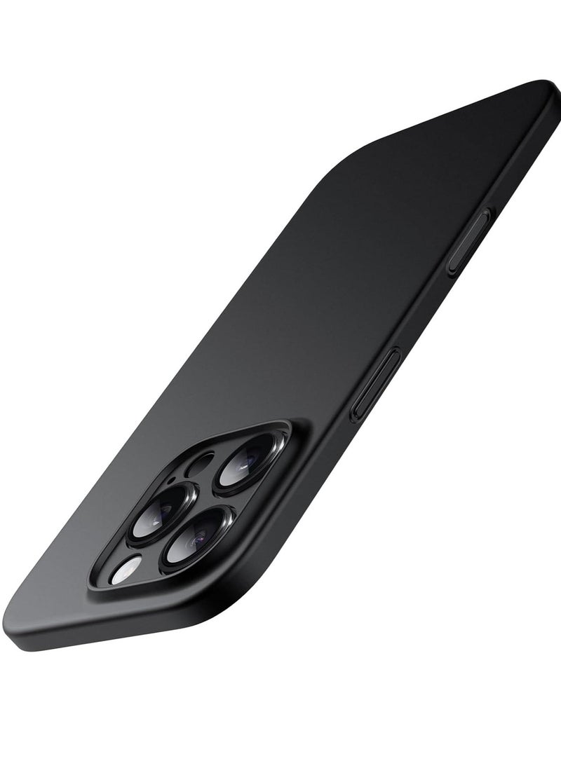ELTRAZONE Ultra-Slim 0.35mm Case for iPhone 16 Pro Max (6.9 Inch) – Lightweight Matte Finish, Full Camera Lens Protection, Minimalist Hard Cover (Black) - Image 1