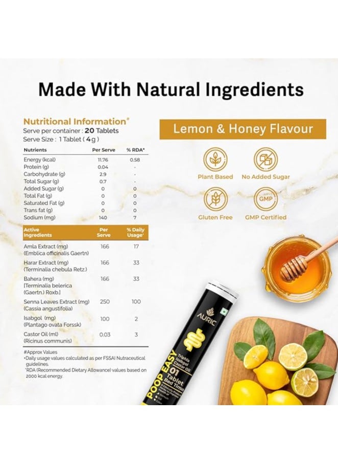 AURIC - Auric Effervescent Tablet 20 Tablets Healthy Gut - Image 1