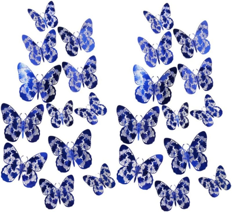 Wide range compatible material Toddmomy 24pcs Butterfly Wall Decor Removable Butterflies Stickers for Home Decoration Elegant Wall Art for Smooth Hollow Out Design for Boys and Girls Rooms and Nurseries KSA stocked goods Multi warehouse process Quick assemble Bulk order available stock Market aligned local stock All consumer tier purchase options Integrated practical design Local licensed courier Continuous warehouse supply Simple multifunctional build Ergonomic build Adjustable build Easy transit optimized build Moisture proof Flat working surface In-Kingdom stored commodity Mountain region eligible ship Global flexible sizing options Ready post purchase fulfill General compatible practical design Desert area eligible deliver Gulf mainstream practical design Globally popular elegant design Closed & open space compatible - Image 1