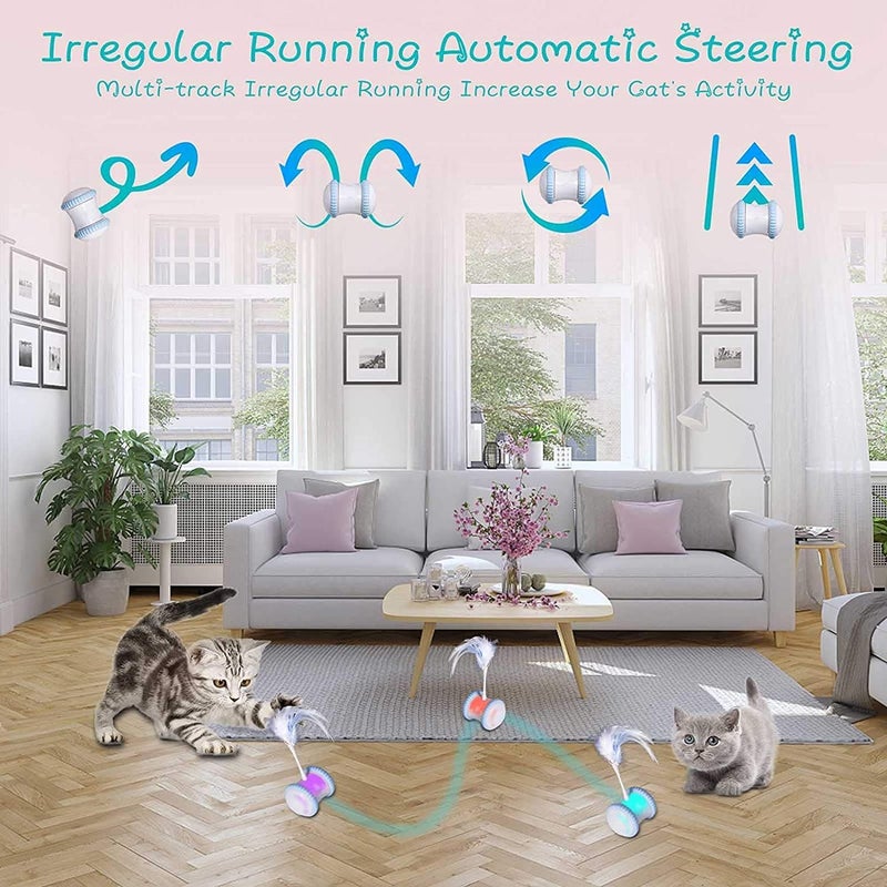 Automatic Cat Feather Toy - Smart Robotic Interactive Indoor Electronic Pet Toy - Image 4