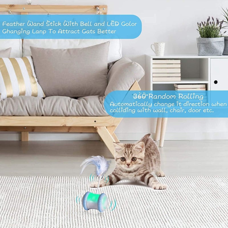 Automatic Cat Feather Toy - Smart Robotic Interactive Indoor Electronic Pet Toy - Image 5