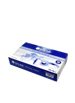 ATLAS Atlas Two-line print White Pricing Labels Box of 36 (36,000 Labels) for 2 Line Price and Date Machine  - Image 4