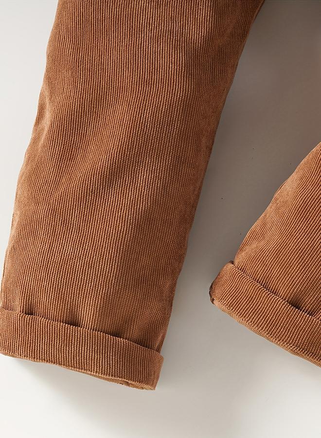 Take Two Boys Brown Solid Corduroy Pants - Image 4
