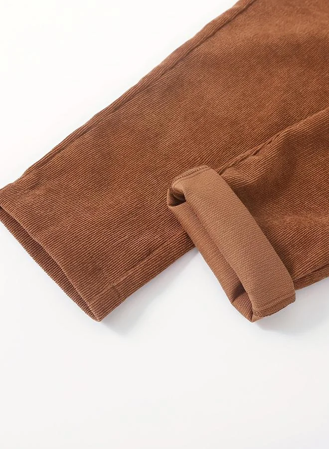 Take Two Take Two Boys Brown Solid Corduroy Pants