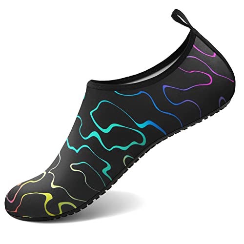ATHMILE Water Shoes for Women Men QuickDry Aqua Socks Swim Beach Barefoot Yoga Exercise Wear Sport Accessories Pool Camping Must Haves Adult Youth Size 1314Women1213Men - Image 1