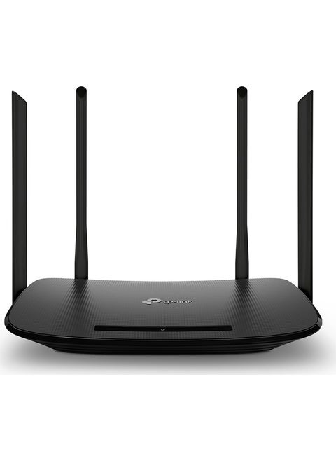 أرشر VR300، مودم راوتر مزدوج النطاق مدعوم بالألياف VDSL/ADSL بسرعة 1200 ميجابت في الثانية، 4 منافذ إيثرنت و4 هوائيات خارجية، إعداد سهل مع تطبيق تيذر