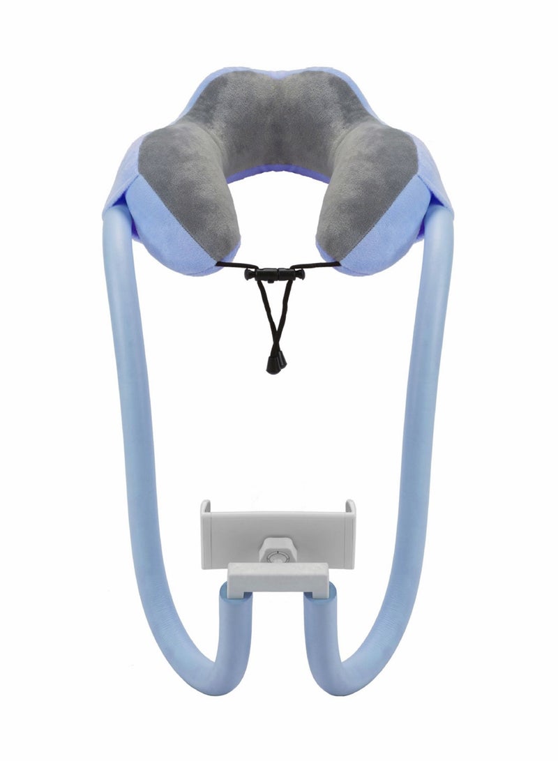 Y&D Neck Phone Holder Lazy Gooseneck Pillow Bracket 360 Degree Rotation Universal Mobile Tablet Stand for 4 Inch to 11 Devices Fits iPhone Galaxy S21 iPad - Image 1