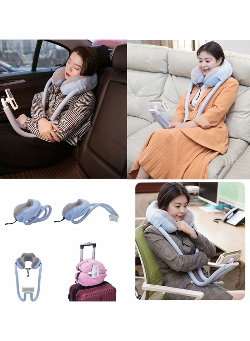 Y&D Neck Phone Holder Lazy Gooseneck Pillow Bracket 360 Degree Rotation Universal Mobile Tablet Stand for 4 Inch to 11 Devices Fits iPhone Galaxy S21 iPad - Image 4