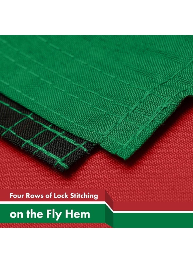 إي وورلد علم الإمارات للاحتفال – علم لليوم الوطني، المنزل، المكتب وديكورات الفعاليات | للاستخدام الداخلي والخارجي | عبوة 1 و2, 300 × 150 cm - Image 3