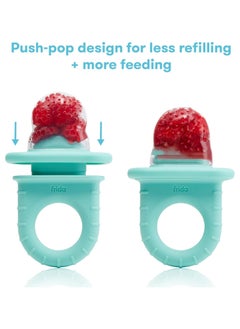 Push Pop Baby Food Feeder – Set of 3 – For Fresh & Frozen Fruits, Veggies & Purées – Safe Silicone Pacifier Feeder for Teething Relief – BPA-Free – 4+ Months - pzsku/Z70A11D11F2069FF1BF96Z/45/_/1734703956/54310c02-c495-4a08-bf22-2abf8223c7da