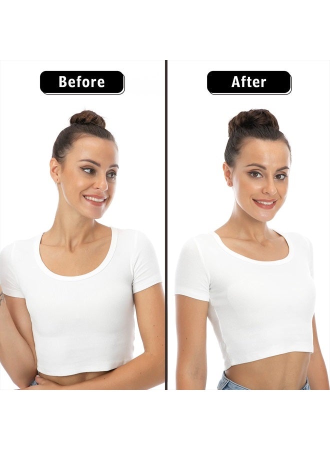 Bella Hair Messy Bun Scrunchie Human Hair Piece, Elastic Chignon Hair Extension for Women Instant Hair Up-do (#18 Honey Blonde/Ash Blonde) - Image 4