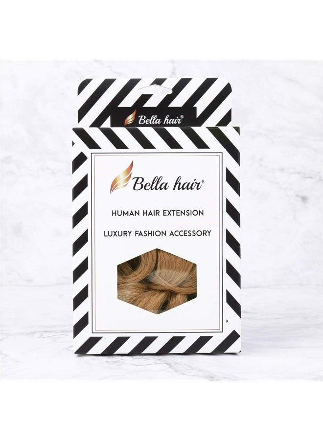 Bella Hair Messy Bun Scrunchie Human Hair Piece, Elastic Chignon Hair Extension for Women Instant Hair Up-do (#18 Honey Blonde/Ash Blonde) - Image 3