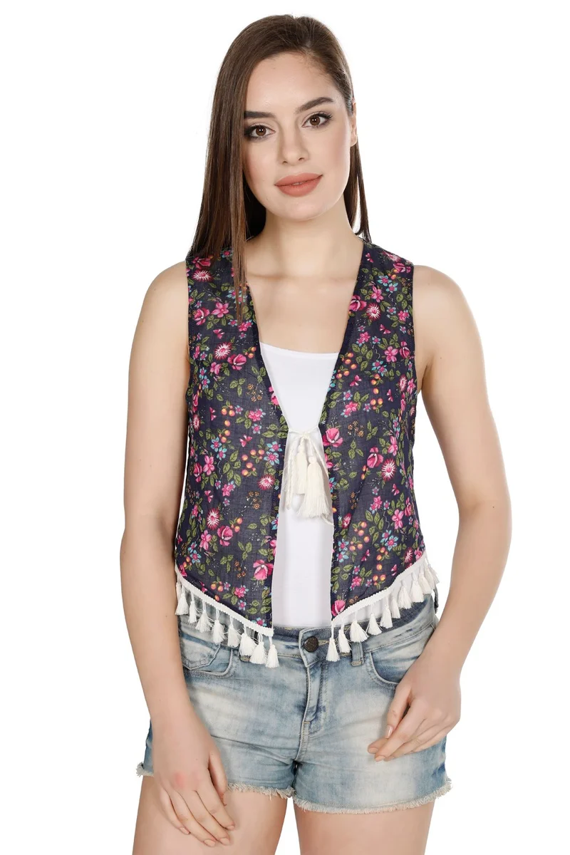 اليش شيل بيزي Authentic Voile Vest Dark Purple 6169