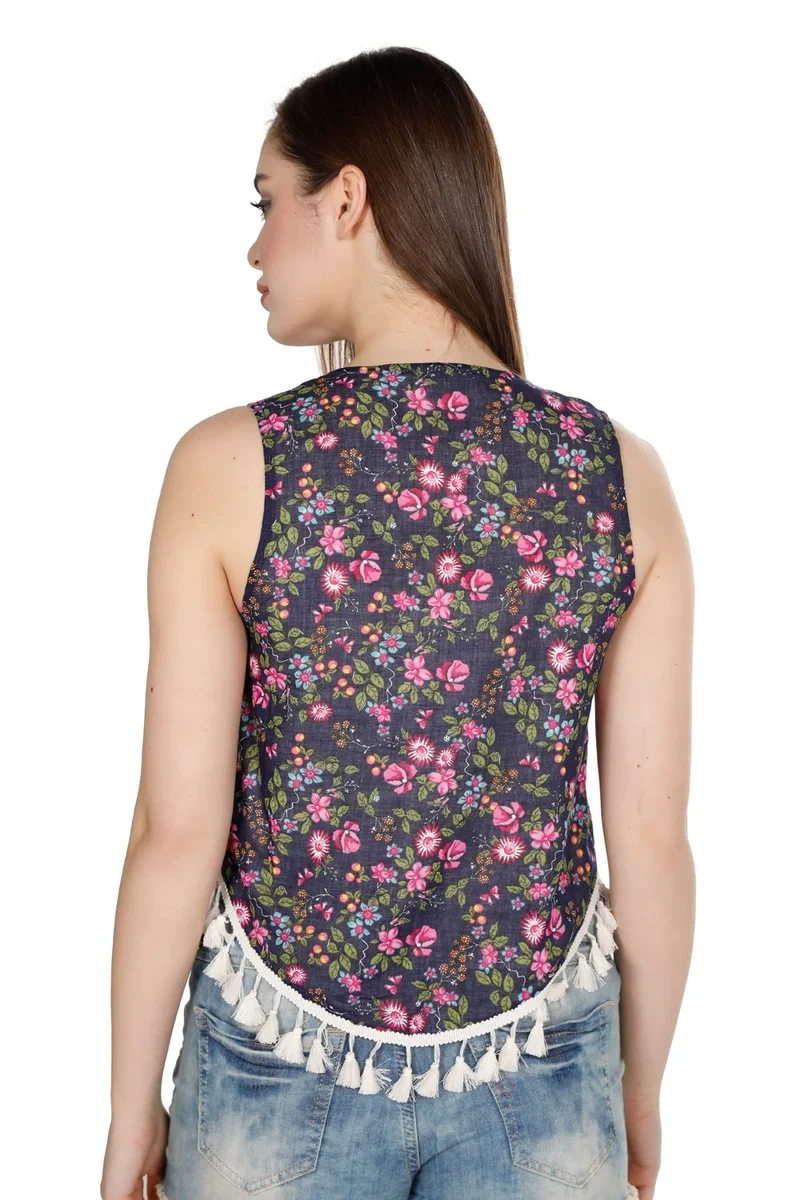 اليش شيل بيزي Authentic Voile Vest Dark Purple 6169