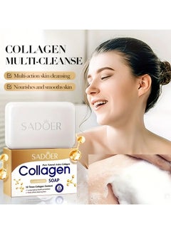 Unisex Collagen Soap Bar 3.53oz - Moisturizing Glycerin Rich Body Soap, Formaldehyde-Free with Natural Fresh Scent, Long-Lasting Skin Hydration and Brightening, Sensitive Skin Safe, Handmade Cleansing Bar - pzsku/Z70A12A3000E837B991C1Z/45/_/1727101453/94936ac2-fdbc-4d5e-a057-f55c52b93d93