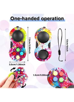 Civaner 12 Pcs Pad Toys Game Controller Toys Retro Classic Handheld Fun Pad Packs Classic Sensory Toys For Kids Adult Anxiety And Stress Relief(Mixed Style)  - Image 2