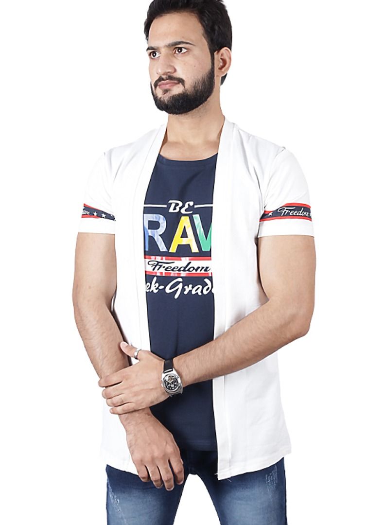 Minora Men Printed Causal Crew Neck T-Shirt - Image 1