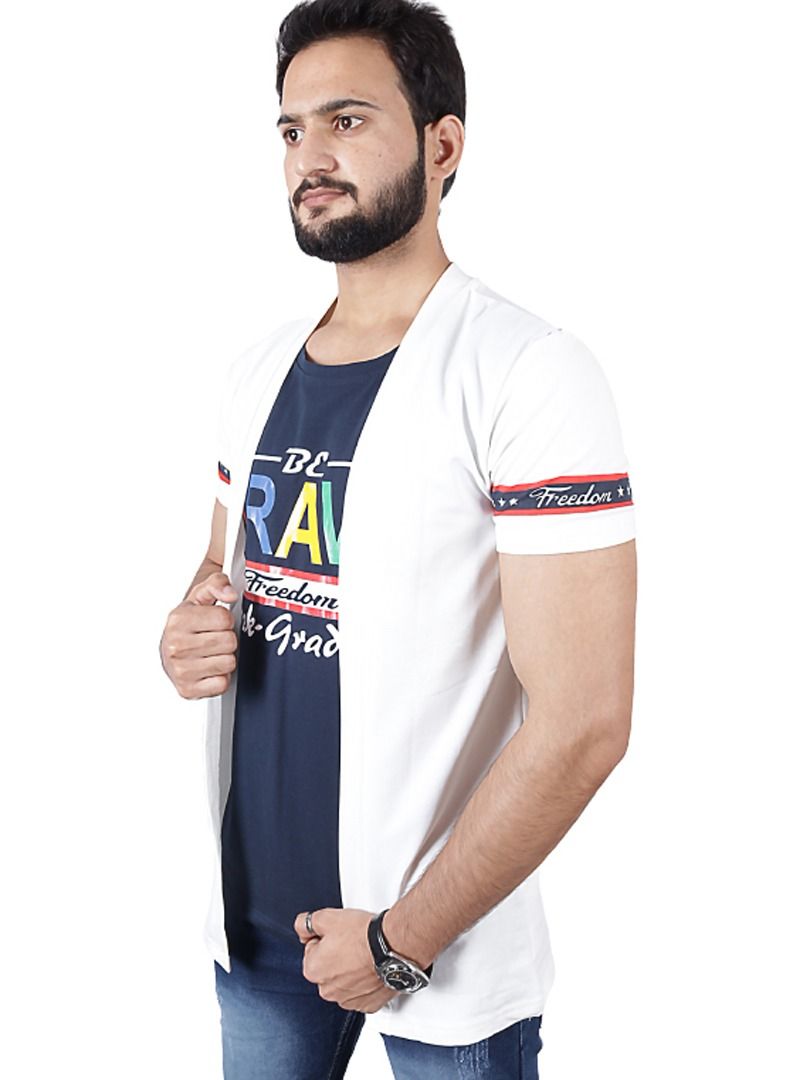 Minora Men Printed Causal Crew Neck T-Shirt - Image 2