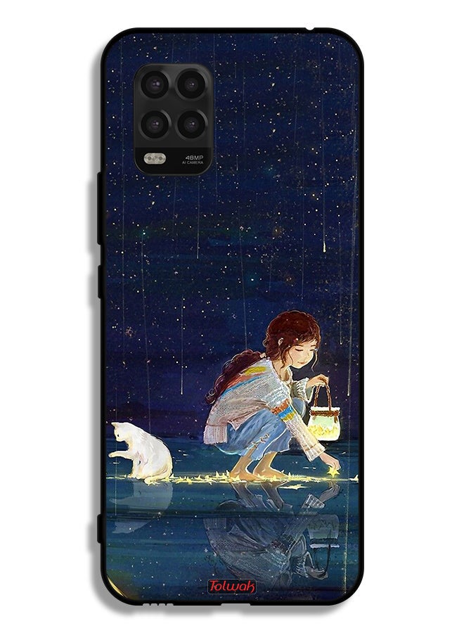 Tolwak Xiaomi Mi 10 Lite 5G Protective Case Cover Collecting Stars Art - Image 2