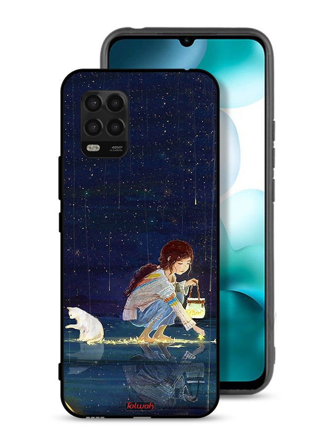 Tolwak Xiaomi Mi 10 Lite 5G Protective Case Cover Collecting Stars Art - Image 1
