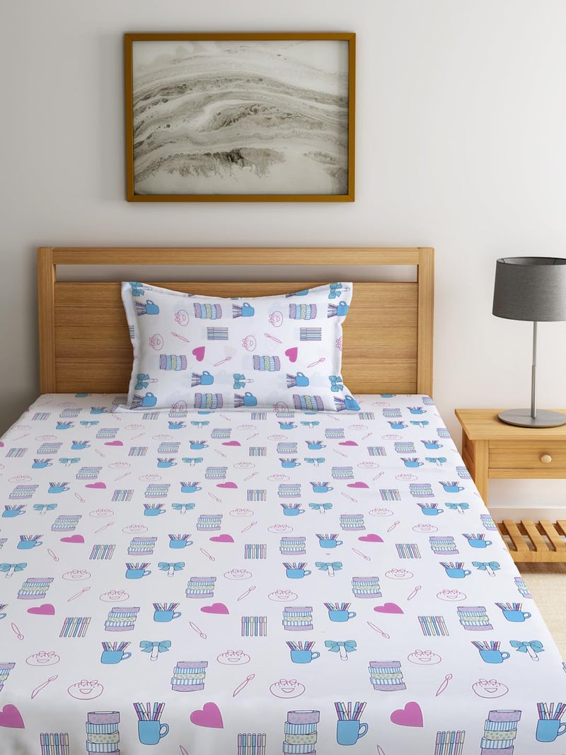 Ambra Linens Kids Bed Sheet Set - Soft & Smooth, All-Season Use, Breathable Fabric for Comfort, 1 Bedsheet and 1 Pillowcase, for Cozy and Restful Sleep - Image 1