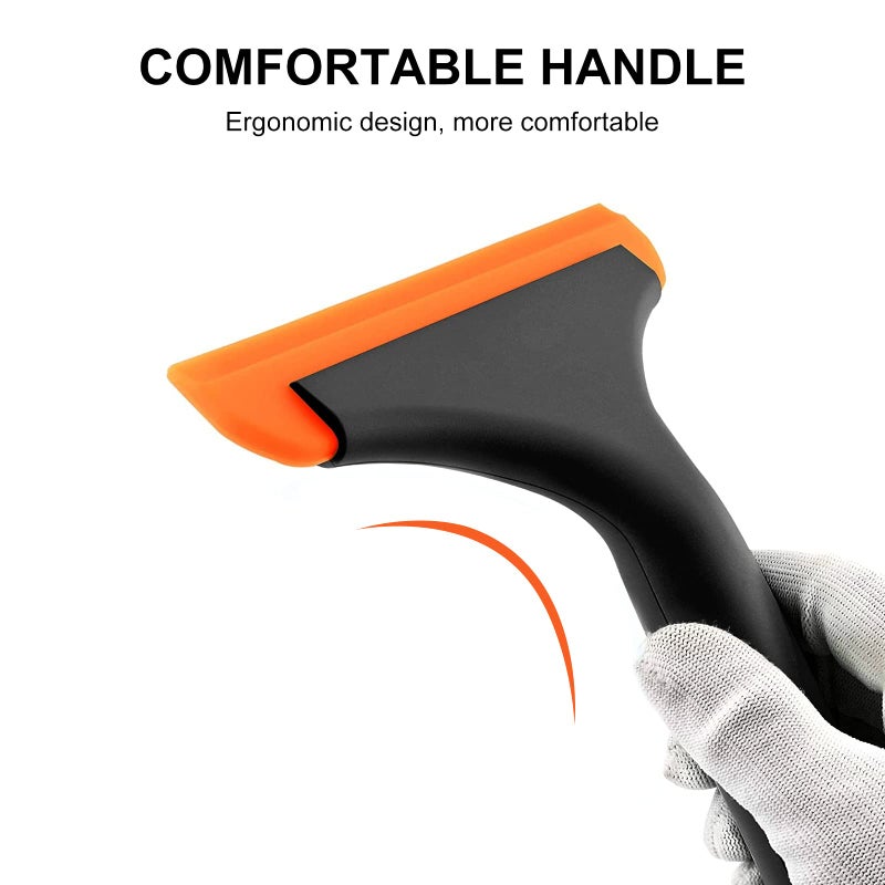 SetSail Shower Squeegee for Glass Doors, Small Squeegee for Shower Glass Door Mini Silicone Squeegee for Window, Door, Bathroom, Mirror, Car Window - Image 4