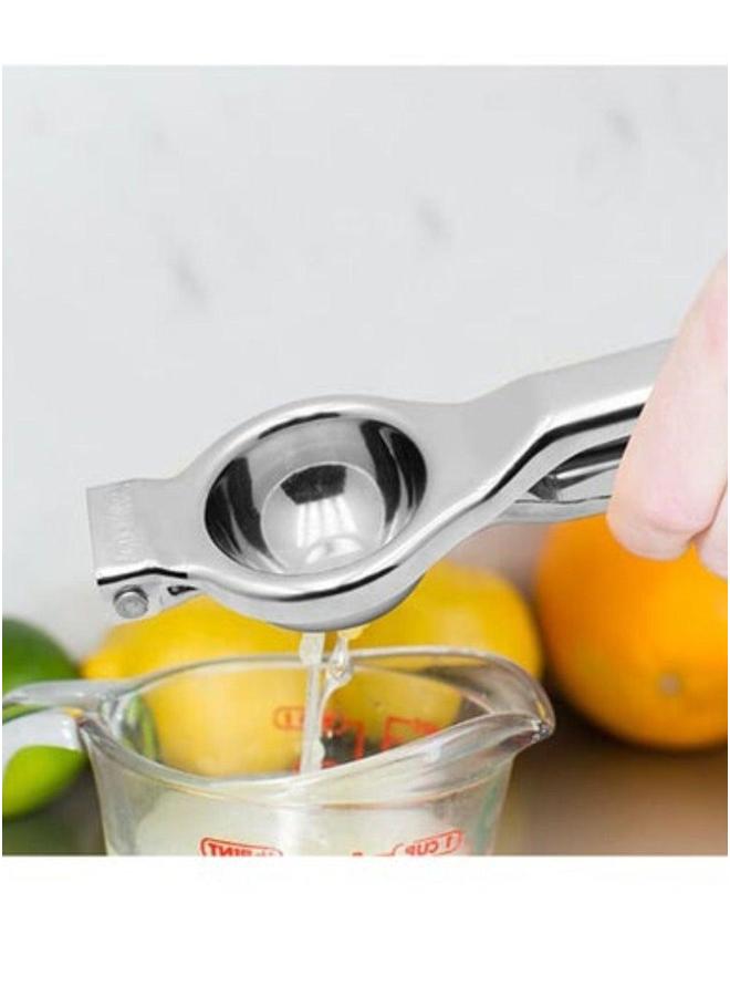 HOMESTAR عصارة ليمون من الفولاذ المقاوم للصدأ، عصارة حمضيات يدوية، ضغط يدوي ثقيل، صانع عصير، ضاغط برتقال وليمون وجريب فروت، أداة ضغط الليمون، ضغط حمضيات يدوي - Image 4