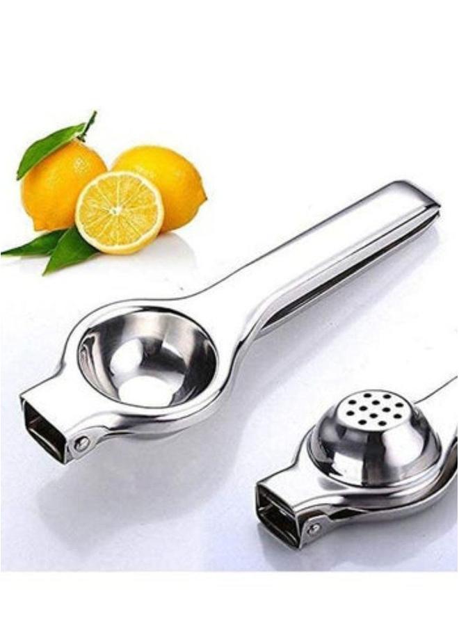 HOMESTAR عصارة ليمون من الفولاذ المقاوم للصدأ، عصارة حمضيات يدوية، ضغط يدوي ثقيل، صانع عصير، ضاغط برتقال وليمون وجريب فروت، أداة ضغط الليمون، ضغط حمضيات يدوي - Image 3